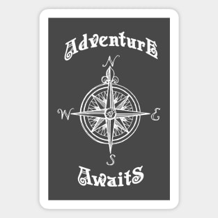 Adventure Awaits Compass Rose Magnet